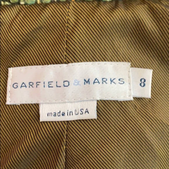 Sold. Garfield & Marks Green Tweedy Nadine Blazer - Picture 3 of 4